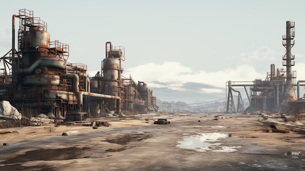 Foto el fondo del juego post apocalyptic wastelands