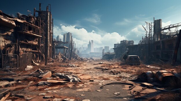 El fondo del juego PostApocalyptic Wastelands