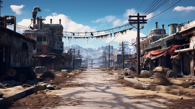 El fondo del juego PostApocalyptic Wastelands