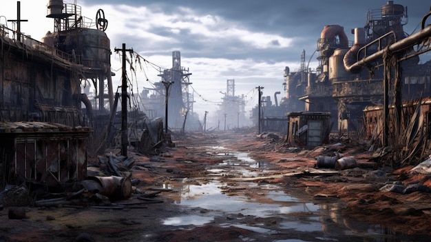 El fondo del juego PostApocalyptic Wastelands