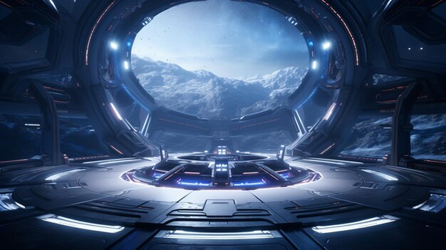 Foto el fondo del juego scifi space environments