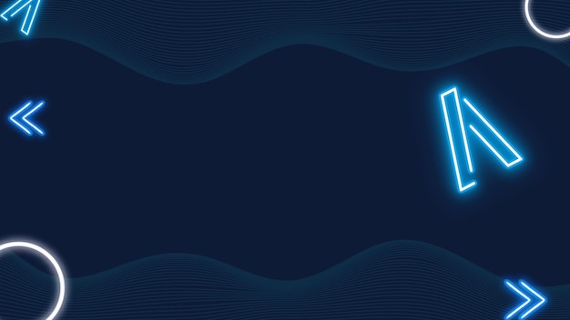 fondo de juegos profesionales de neón azul 9