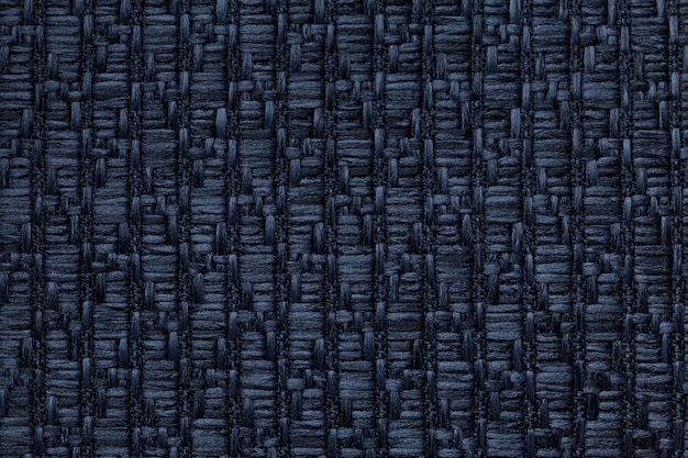 Fondo de lana tejida azul oscuro con un patrón