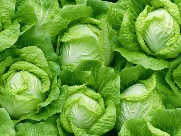 Fondo de lechuga como IA generativa de mosaico transparente