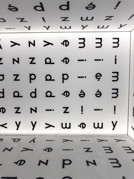 Fondo de las letras letras inglesas y polacas