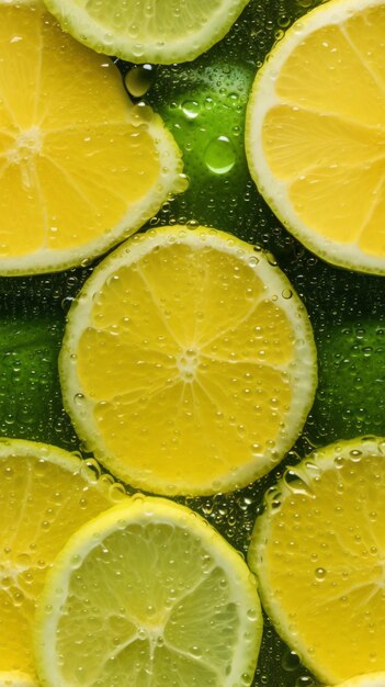 Un fondo de limones sin costuras