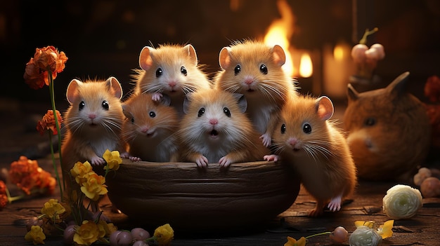 fondo lindo hamsters