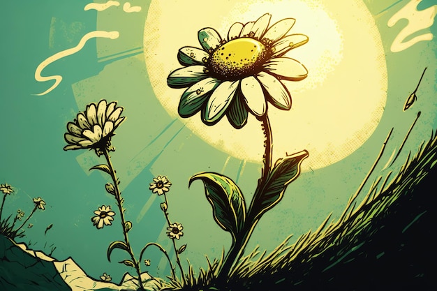 Fondo lindo de la ilustración de la primavera