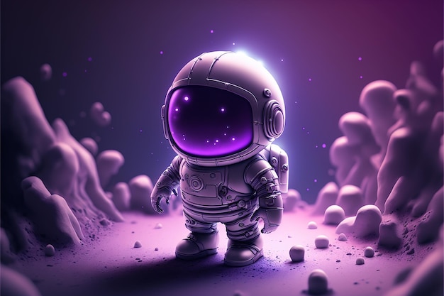 Fondo lindo pequeño astronauta