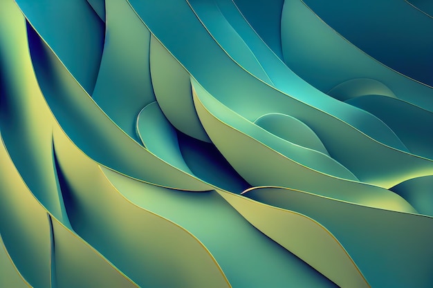 Fondo de línea abstracta de representación 3D