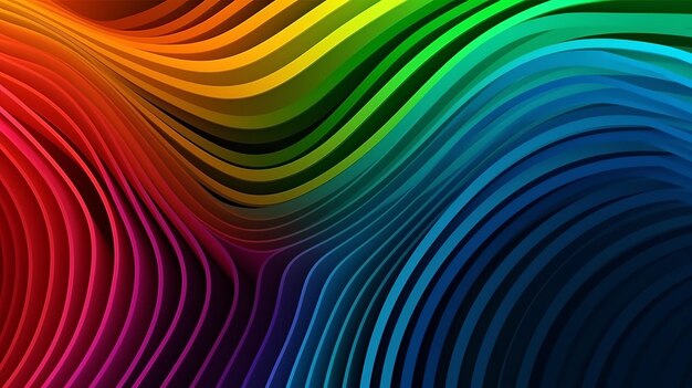 Fondo de línea color brillante en fondo claro Textura moderna naranja Fondo de lujo Fondo futurista abstracto Efecto de luz de línea azul curva