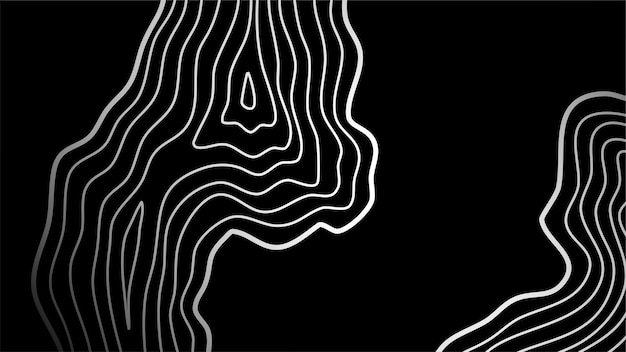 fondo de línea de contorno topográfico abstracto línea ondulada abstracta papel tapiz líneas onduladas estéticas