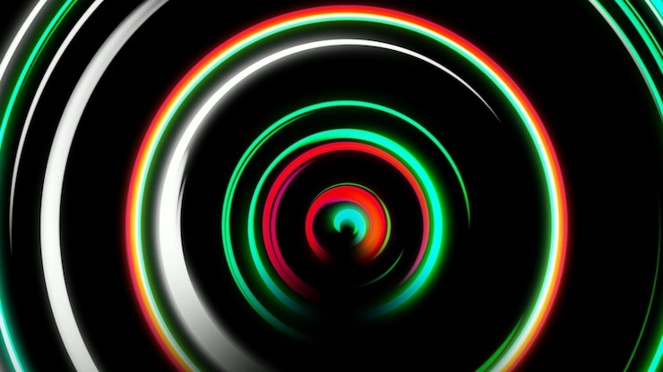 Foto fondo de líneas de fantasía brillante abstracto líneas brillantes