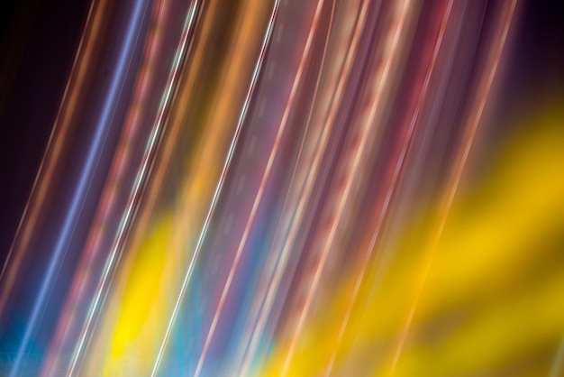 Fondo de líneas de luz de color abstracto