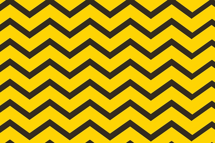 Foto fondo de líneas en zigzag amarillas