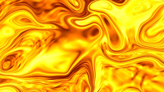 Fondo líquido abstracto colorido concepto oro patrón simétrico