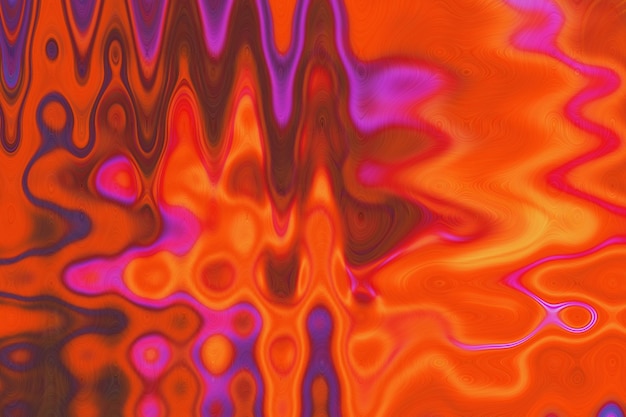 Fondo líquido abstracto de lava roja