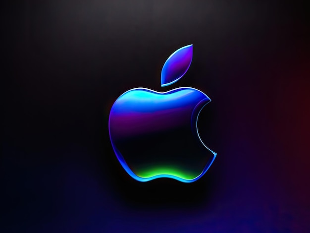 Foto el fondo del logotipo de apple 15 es un fondo oscuro de 4k.