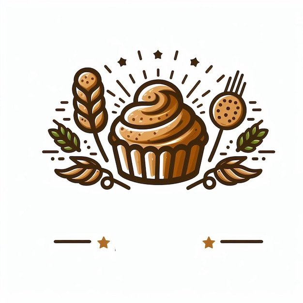 Fondo del logotipo de pastelería