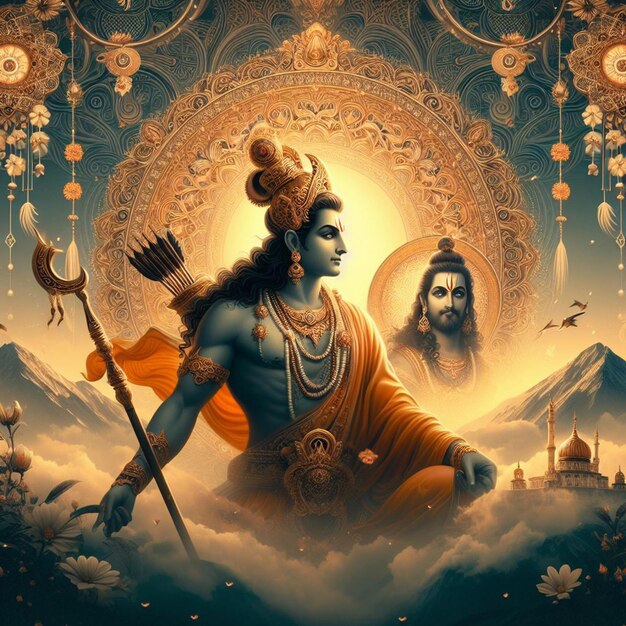 El fondo de Lord Shri Ram