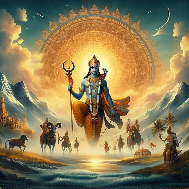 El fondo de Lord Shri Ram