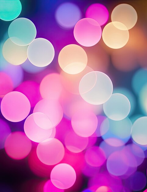 Foto fondo de luces bokeh de colores para fotos gratis