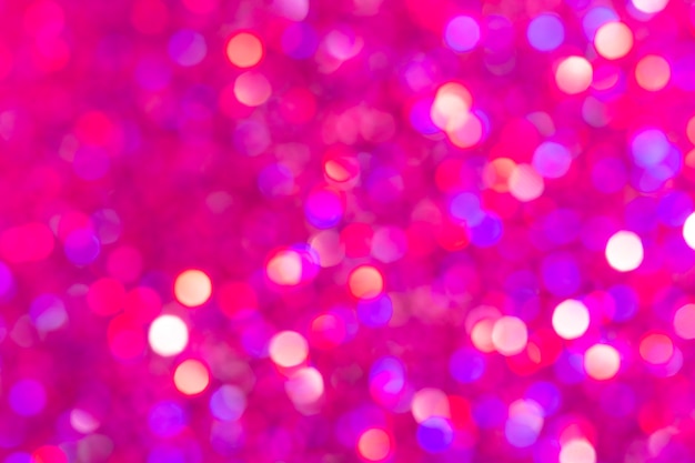 Fondo de luces bokeh rosa borrosa abstracto