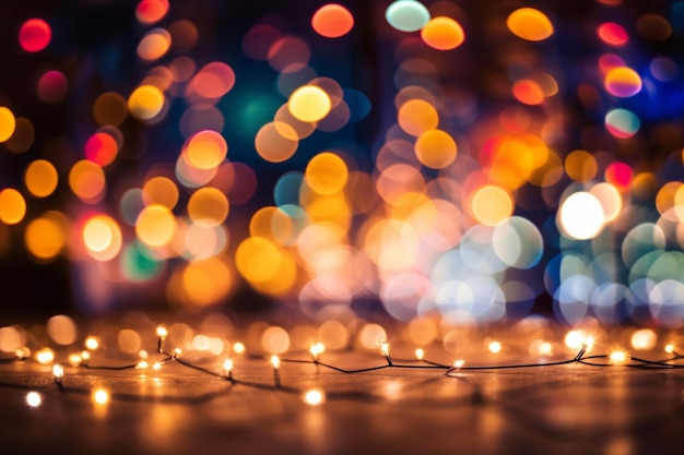 El fondo de las luces Bokeh