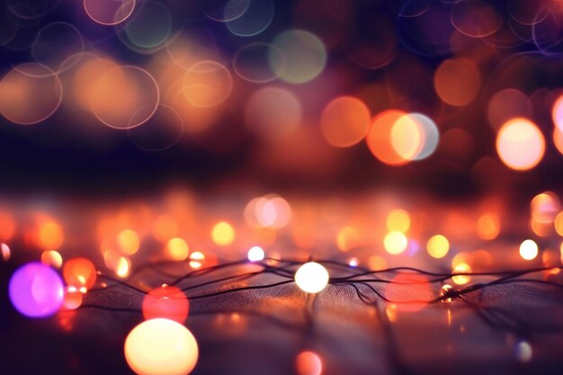 El fondo de las luces Bokeh