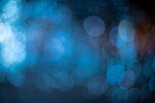 Fondo de luces borrosa bokeh azul