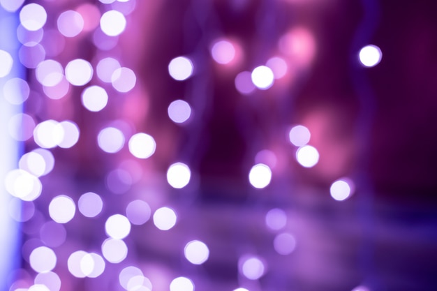 Fondo de luces borrosa bokeh púrpura