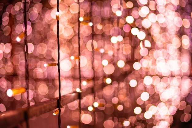 Fondo de luces borrosa bokeh rosa