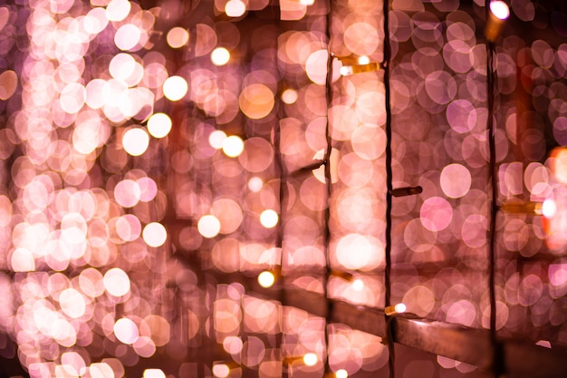 Fondo de luces borrosa bokeh rosa