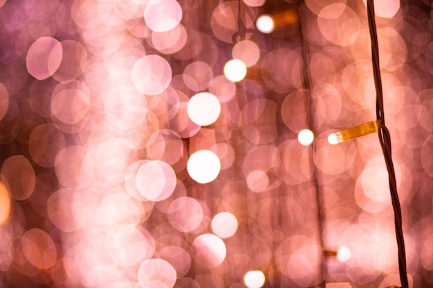 Fondo de luces borrosa bokeh rosa