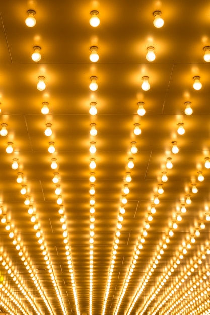 Fondo de luces de carpa bombillas