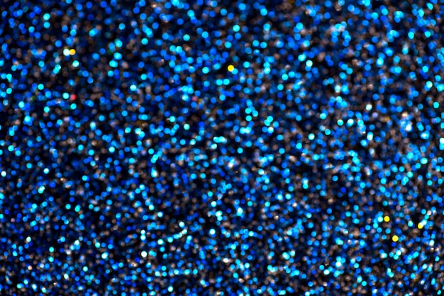 Fondo de luces defocused azul.