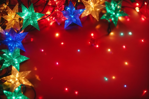 Fondo de luces de Navidad