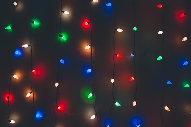 Fondo de luces de Navidad