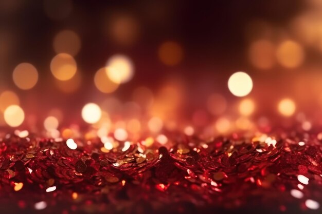 Fondo de luces vintage brillo Fondo de lujo abstracto con partículas de brillo Bokeh de partículas de brillo de luz de Navidad sobre fondo colorido