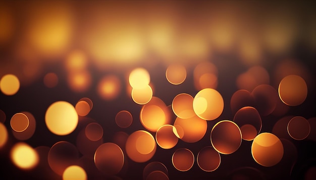 Fondo de lujo efecto bokeh dorado IA generativa