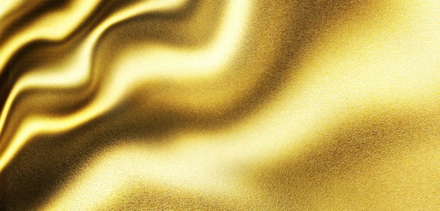 Fondo de lujo de textura de onda de metal dorado