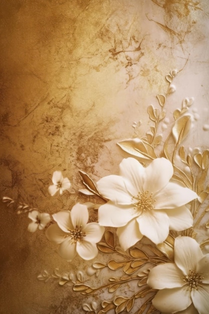 Fondo de lujo con textura de patrón floral