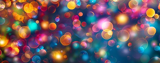 Fondo de luz abstracto de bokeh colorido