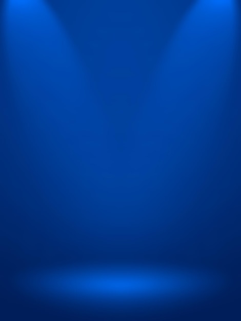 Fondo de luz azul de habitación vacía