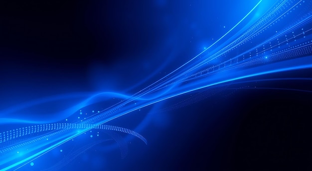un fondo de luz azul con una luz azul que dice la palabra en él