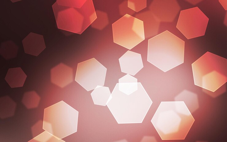 Foto fondo de luz de cuadro abstracto bokeh rojo pastel