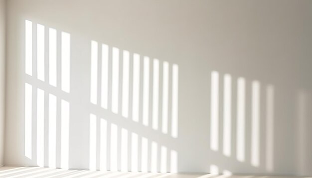 Foto fondo de luz minimalista con sombra de follaje borrosa en una pared blanca hermoso fondo