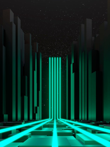 Fondo de luz de neón