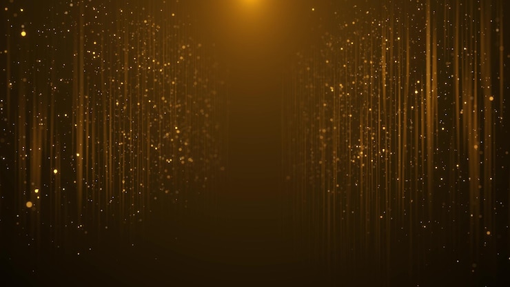 Fondo de luz de partículas doradas