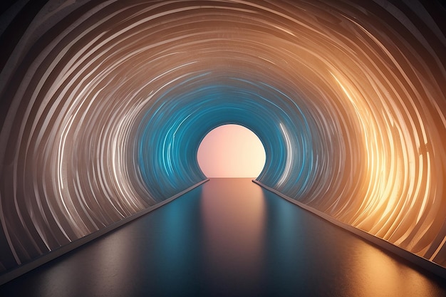 Fondo de luz del túnel